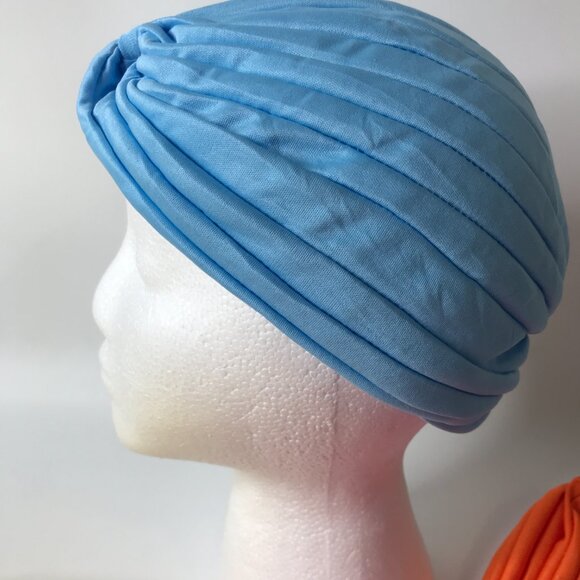 6 Pack Assorted Colors Women's Stretchy Turban Head Coverings - Picture 3 of 11